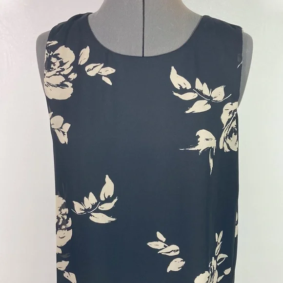 Emma & Michele Black Floral Sleeveless Dress Size PL - Picture 3 of 9